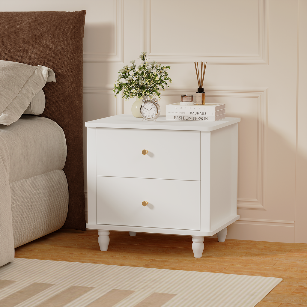 Modern 2-Drawer Nightstand