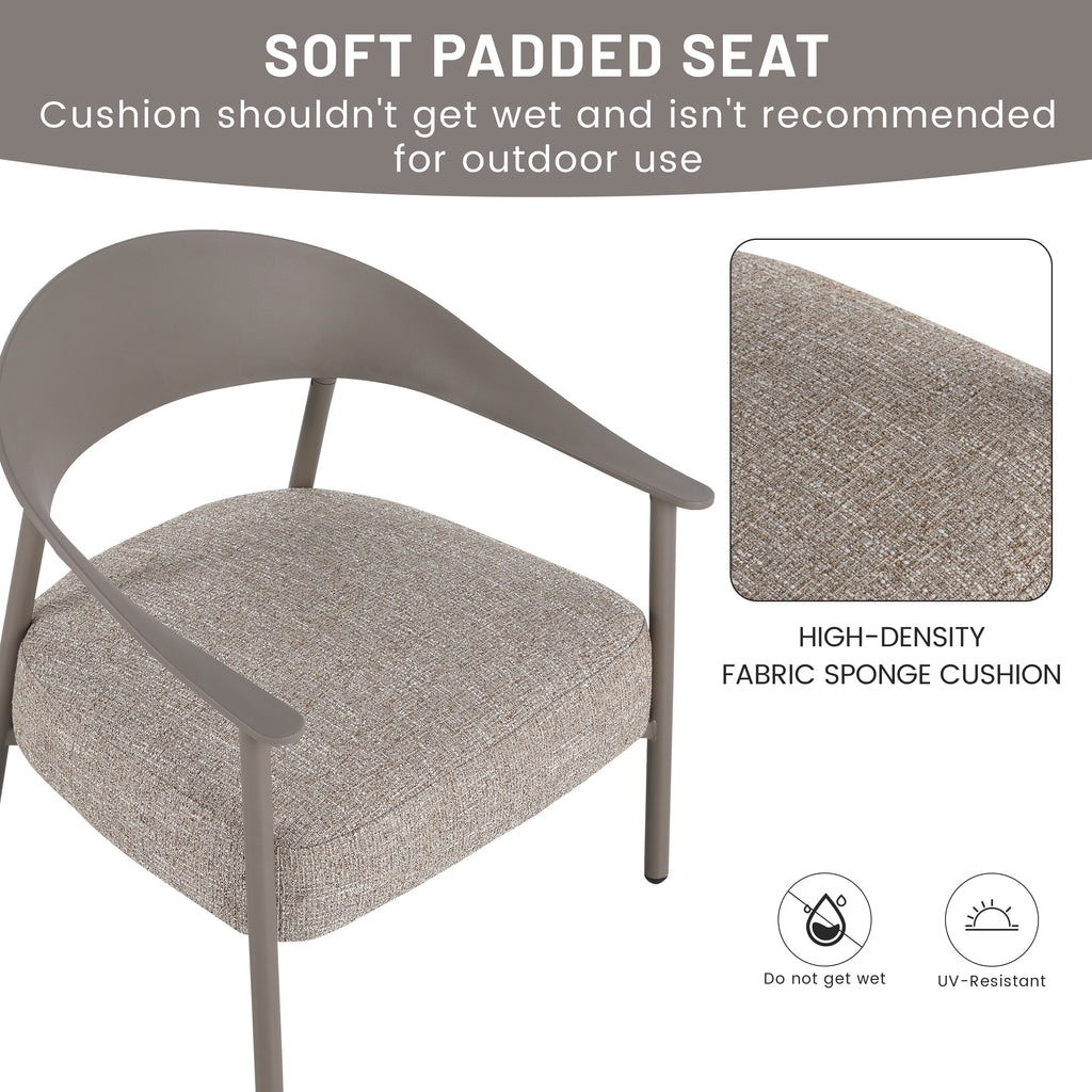 Summer Modern 2-Piece Accent Chair Set with Coffee Table