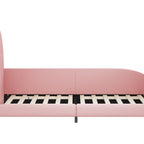 Twin Size Upholstered Rabbit-Shape Princess Bed