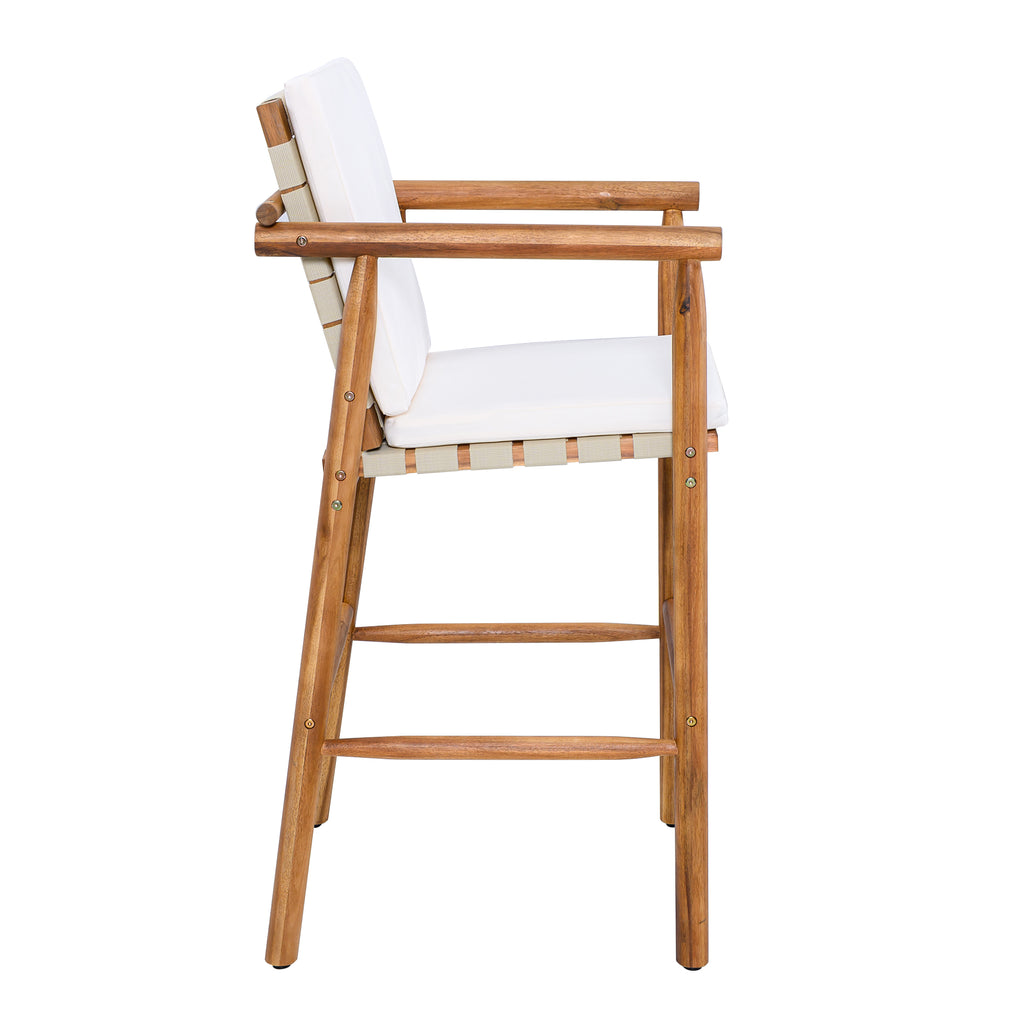 Outdoor Counter Height Bar Stools Chair Set of 2