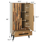 60'' Tall Storage Cabinet with Drawer