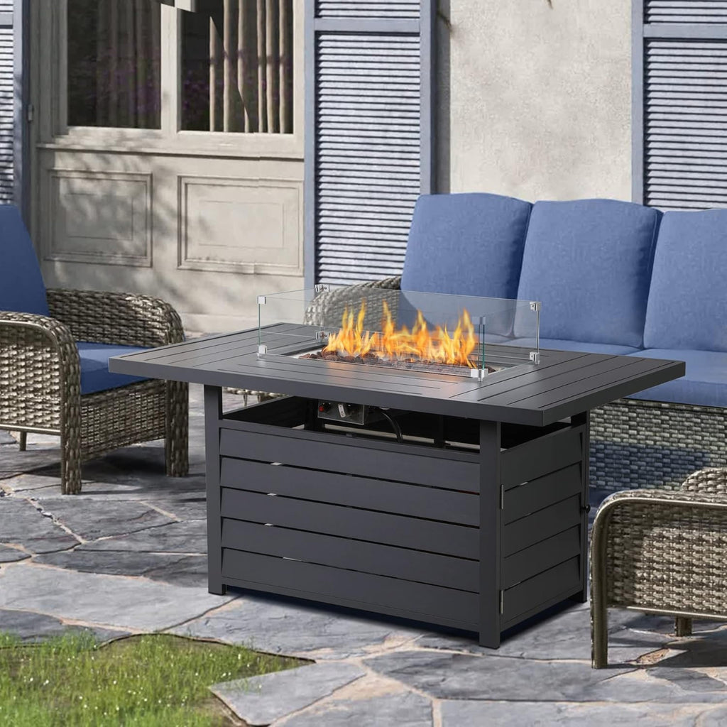 54.3” Outdoor Patio Fire Pit Table