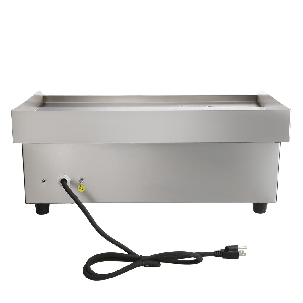 Commercial Electric Griddle - 21 x 11.8 Inch, 1750W