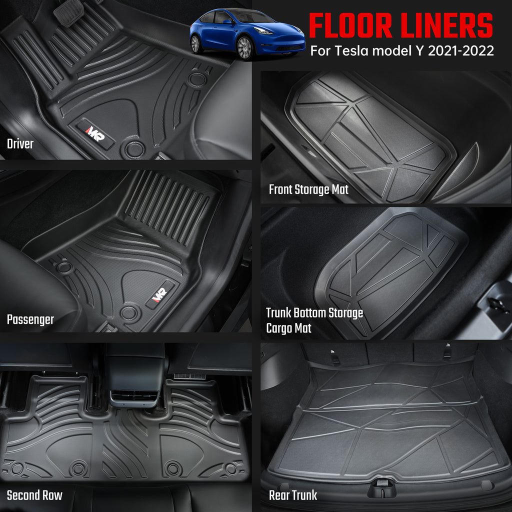 All-Weather TPE Floor Mats for Tesla Model Y 2021-2022