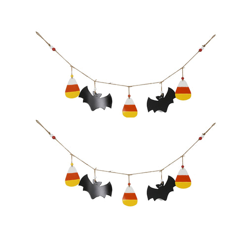 Set of 2 Halloween Garland for Holiday Wall Decor