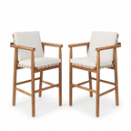 Outdoor Counter Height Bar Stools Chair Set of 2