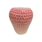 Strawberry Fruit Stool - 13.4" Oversized Resin Stool