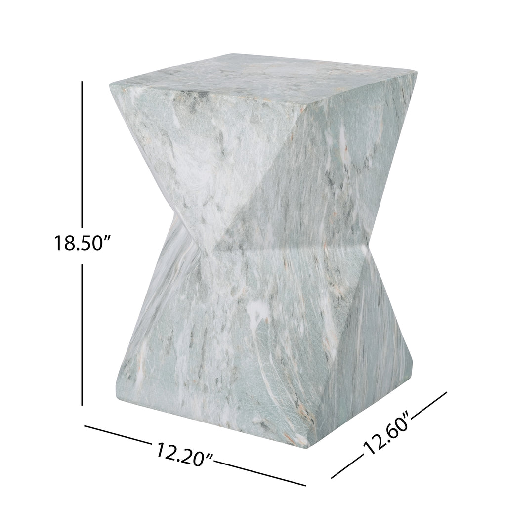 18.5"H Modern Geometric MGO Side Table