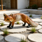 19.69" Long Realistic Fox Statue