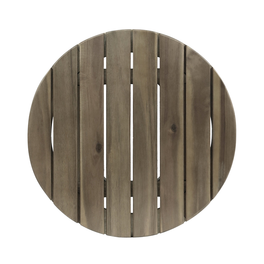 Outdoor 16" Acacia Wood Side Table