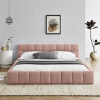Queen Size Upholstered Bed Frame with Headboard