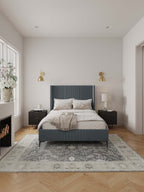 Promenade Upholstered Velvet Full Bed