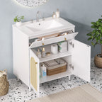 30" Bathroom Vanity with Ceramic Sink
