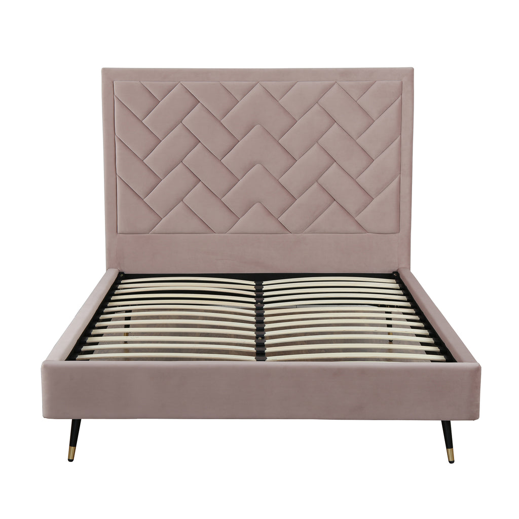 Crosby Upholstered Velvet Queen Bed