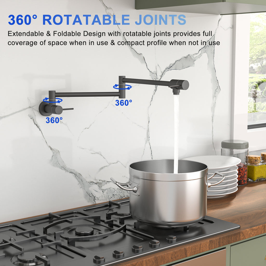 Pot Filler Faucet - Wall Mount Kitchen Sink Faucet