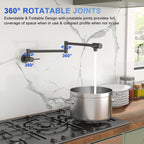 Pot Filler Faucet - Wall Mount Kitchen Sink Faucet