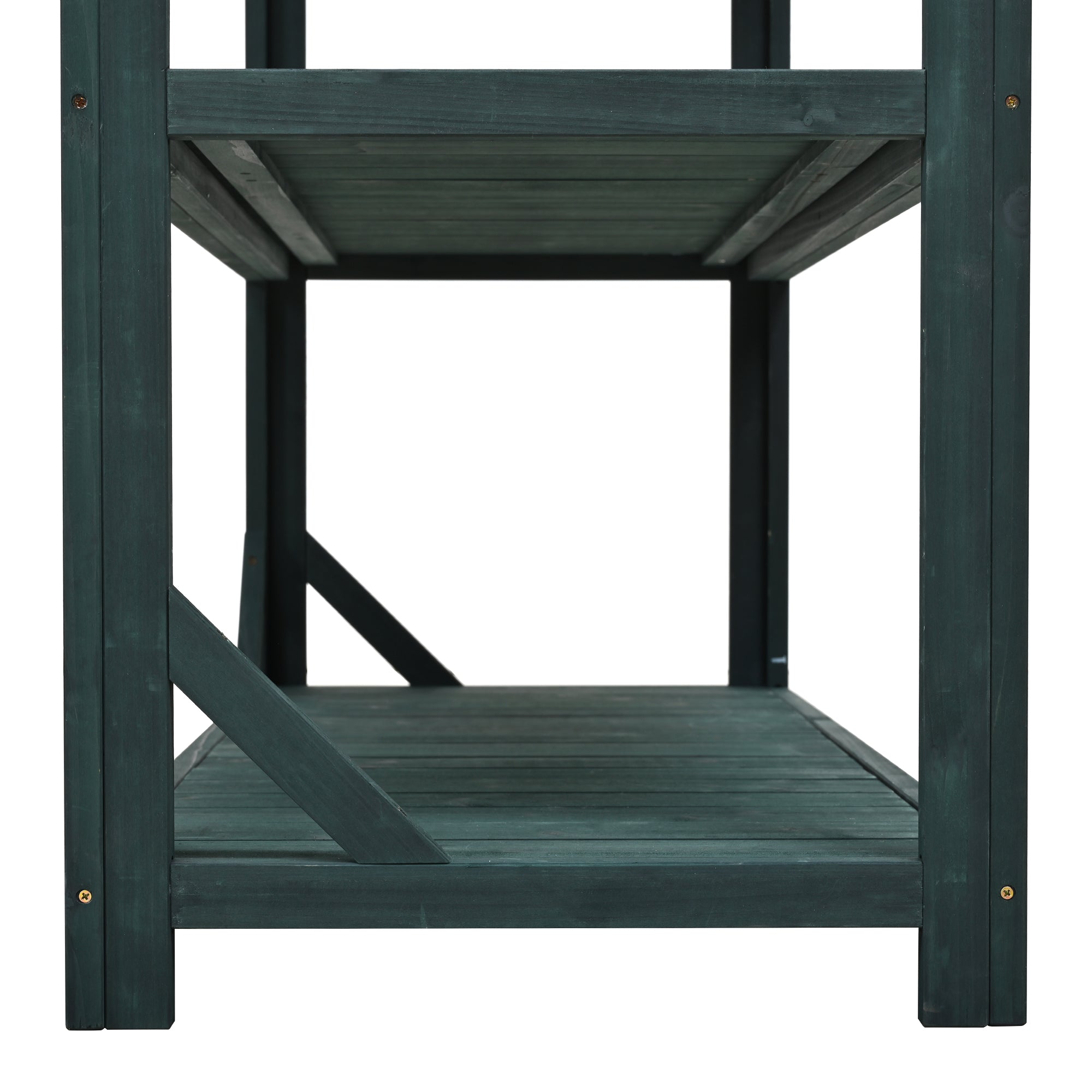 TOPMAX 65" Large Wooden Farmhouse Rustic Outdoor Potting Bench