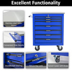 7 Drawers Multifunctional Tool Cart with Wheels