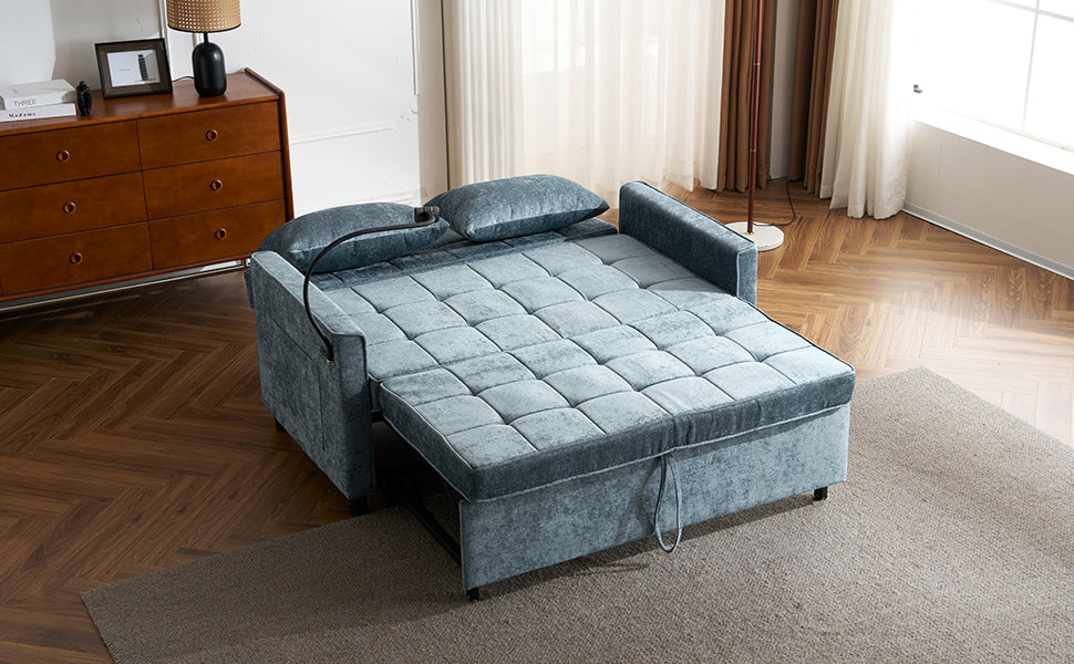 56.9" Loveseat Sofa Pull-out Sofa Bed