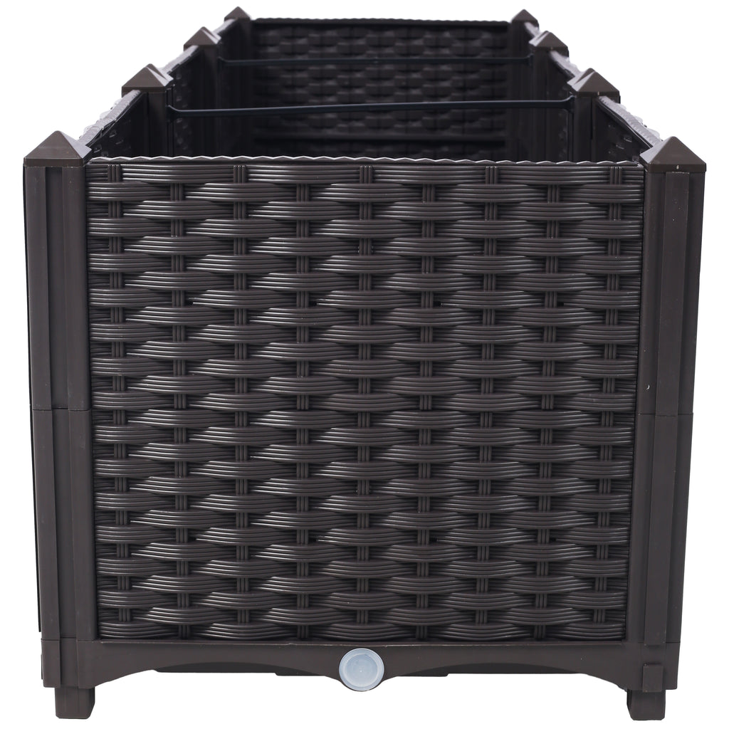 Deep Raised Garden Bed Plastic Planter Boxes