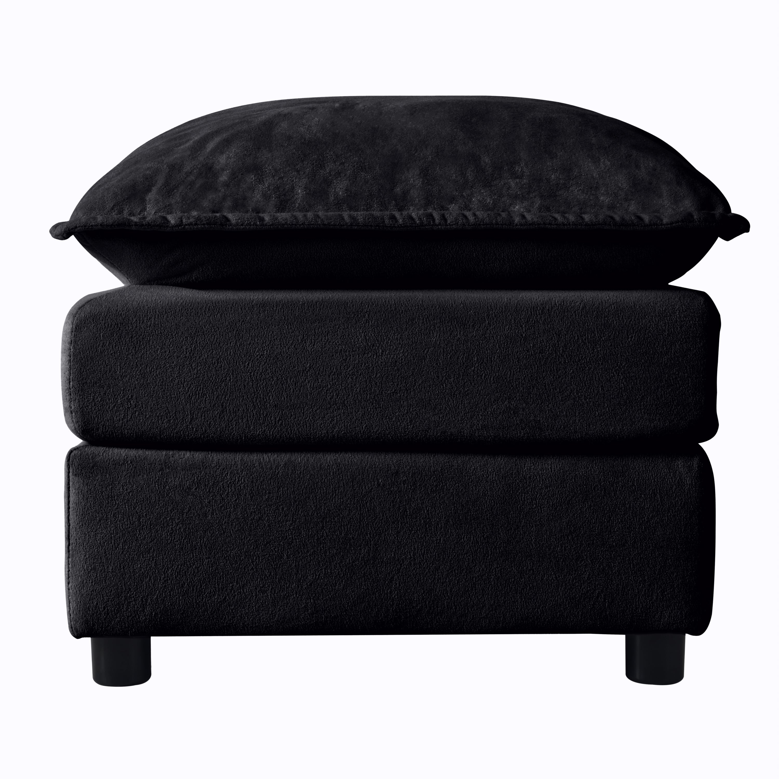 Luxury Chenille Ottoman