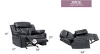 Elegant Padded Arm Recliner