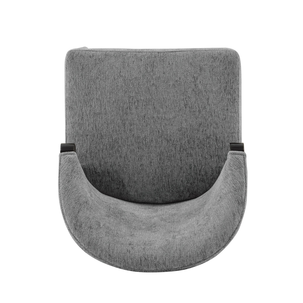 Ola Wood Chenille Dining Chair