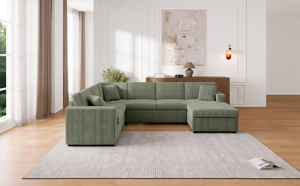 Oversized Sectional Sofa with Chaise Lounge