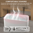 59" Rectangle Linear Acrylic Freestanding Bathtub