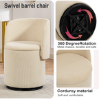 Decorative Chair with Storage & Cat Bed Stool