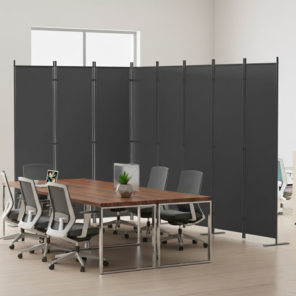 Room Divider 8-Panel Folding Privacy Screen