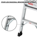 Portable Aluminum Work Platform Ladder