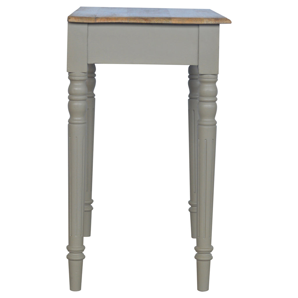 Solid Wood Hand Painted Writing Desk, 1-Drawer