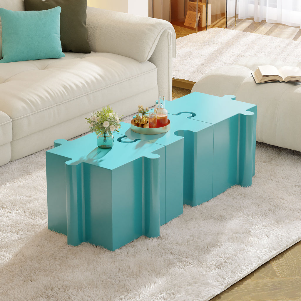 Puzzle Art Side Table - Modular Concave Edge MGO Table