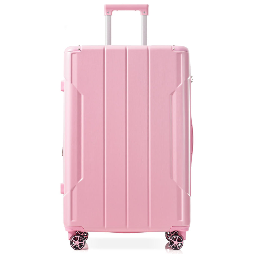 24 Inch Lightweight Hardshell Luggage - Pink