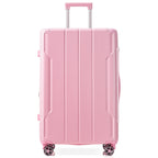 24 Inch Lightweight Hardshell Luggage - Pink