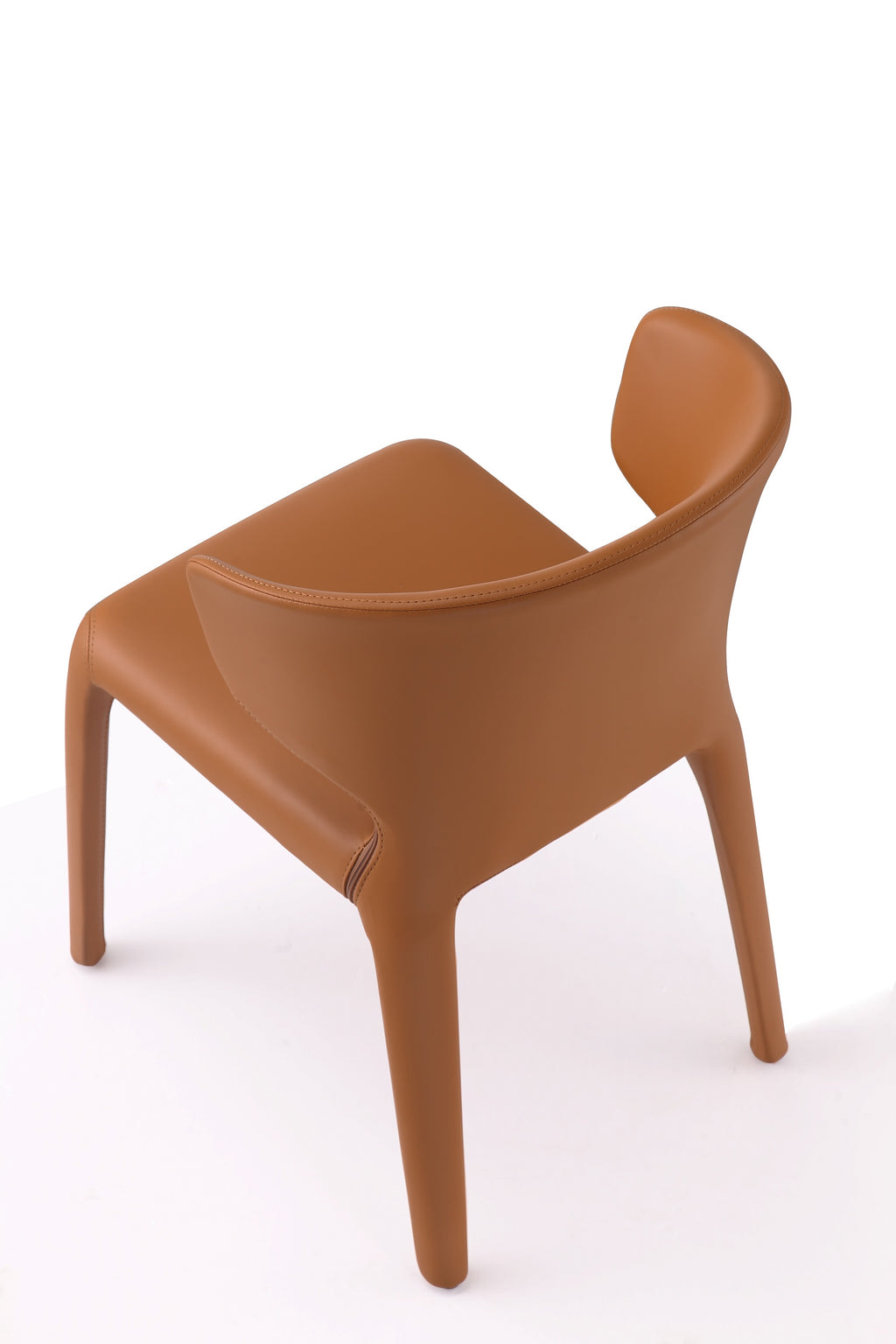 Conrad Upholstered Dining Chair in Saddle
