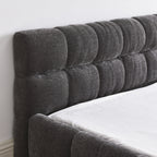 Queen Size Upholstered Bed Frame with Thick Fabric
