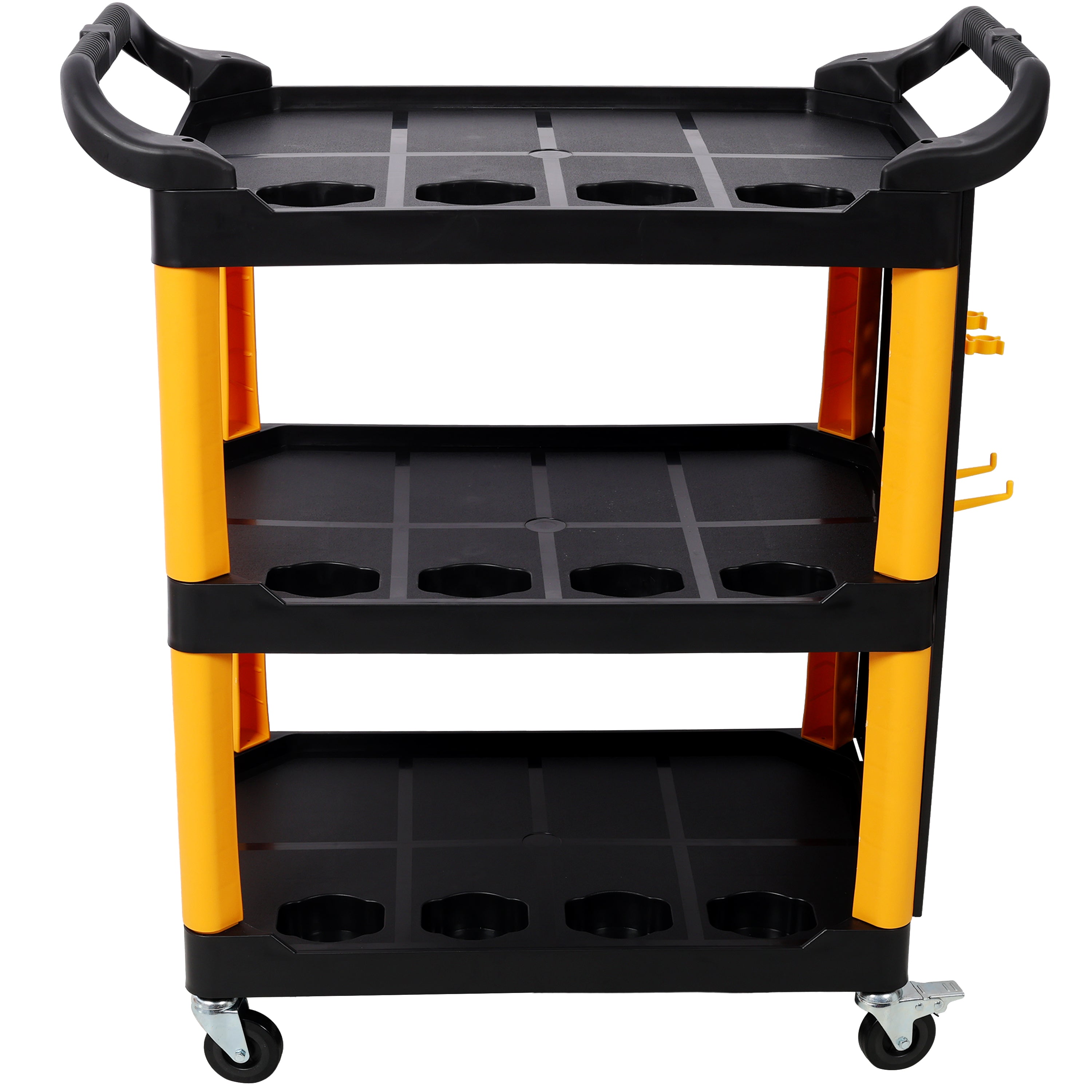 3 Tier Rolling Auto Detail Cart With Wheels