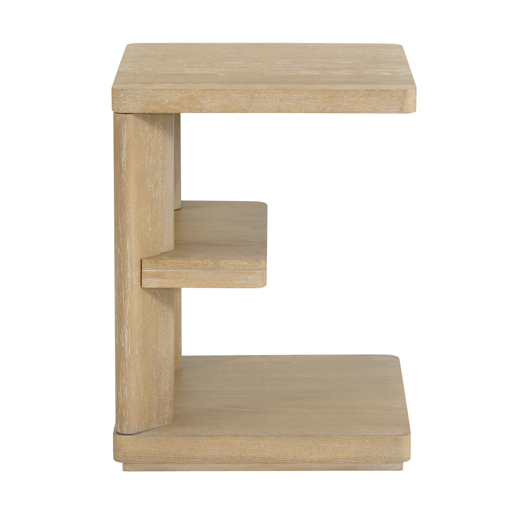 Tan Chairside Table