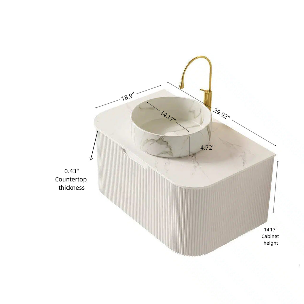 Dina 30" Bathroom Vanity & Sink