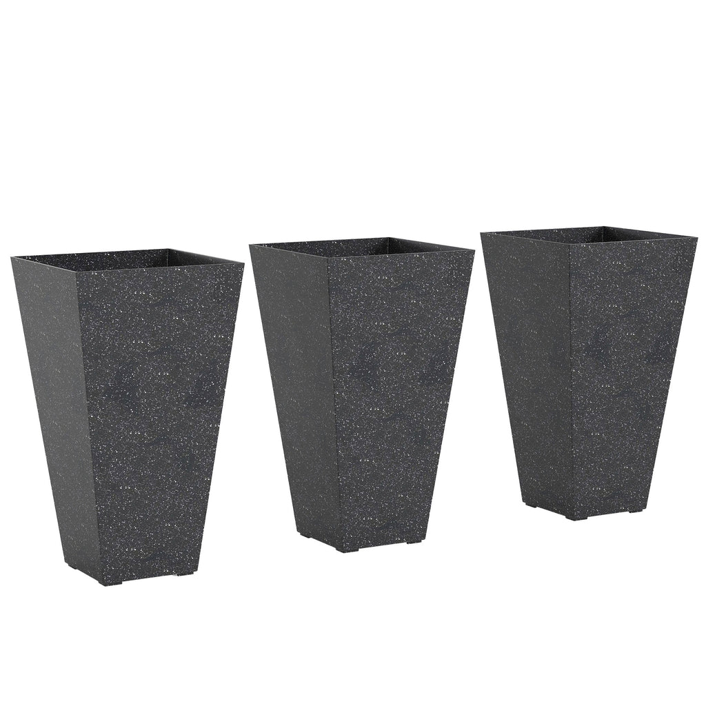 Stackable Taper Planters, Set of 3 Flower Pots