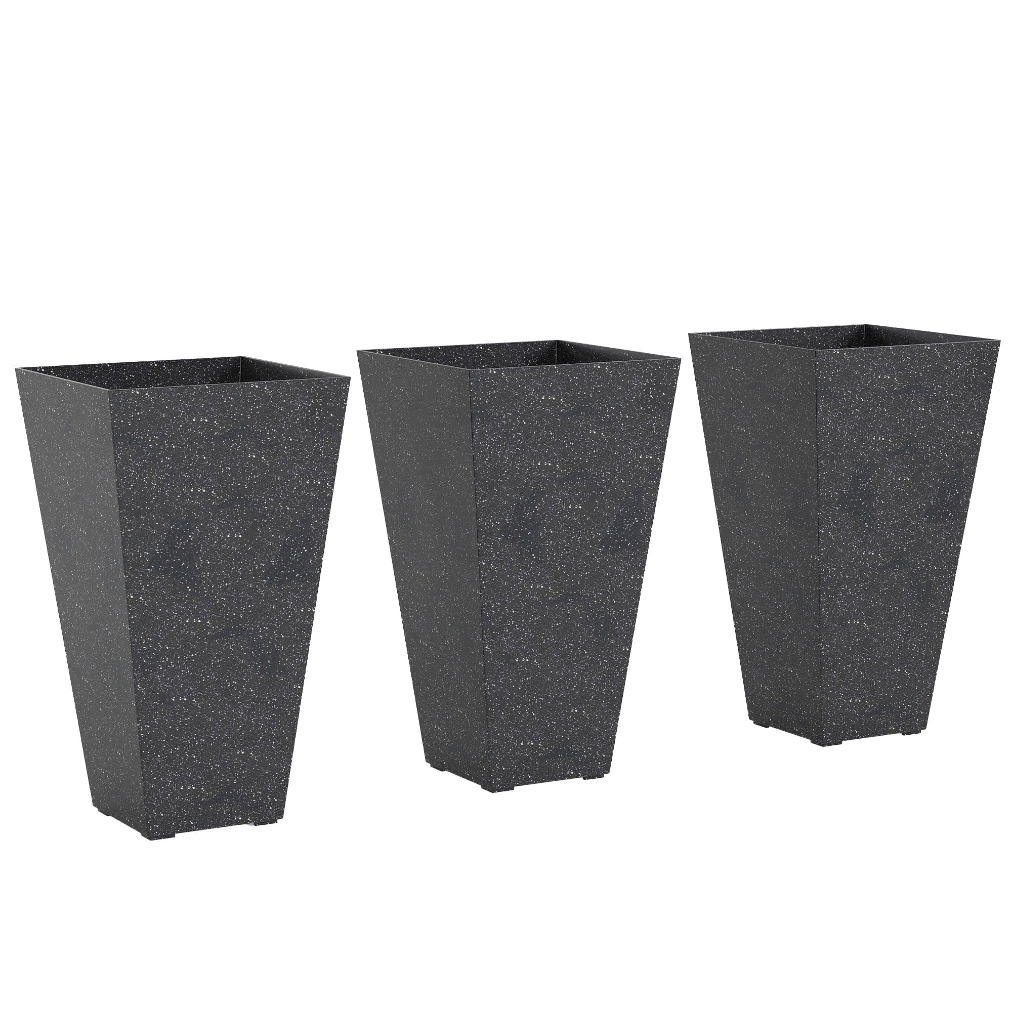 Stackable Taper Planters, Set of 3 Flower Pots