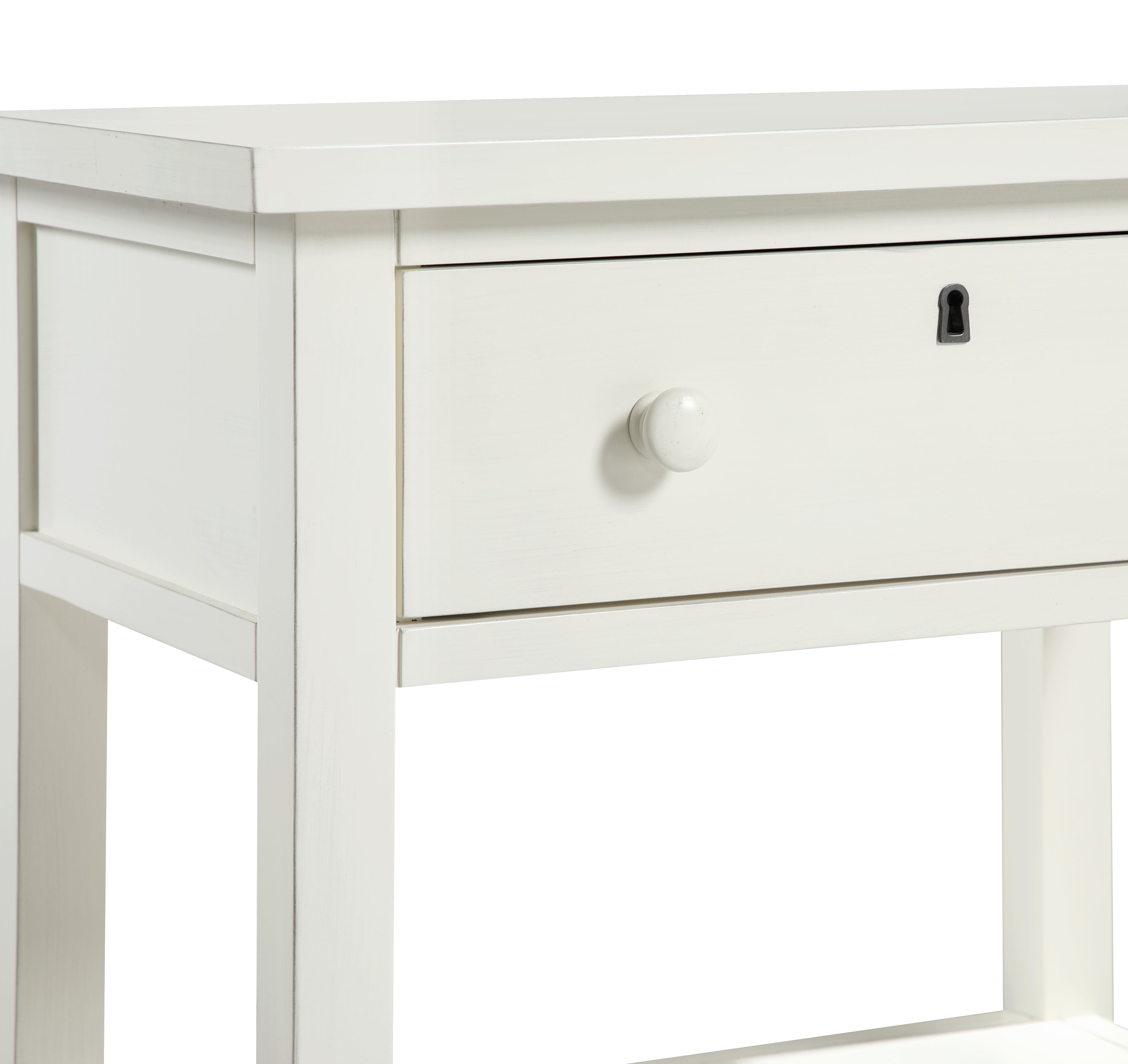 Finley 1-Drawer Storage Nightstand - Antique