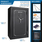 19.97 Cubic Ft Tall Fireproof Safe Vault