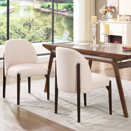 Wooden Dining Chairs Set of 2
