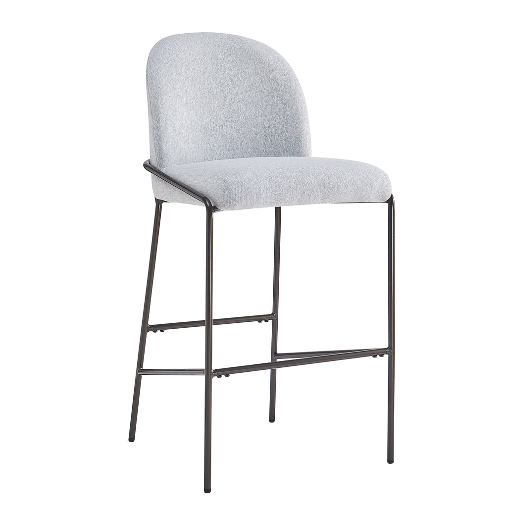 Galen Indoor Metal Upholstered Barstool