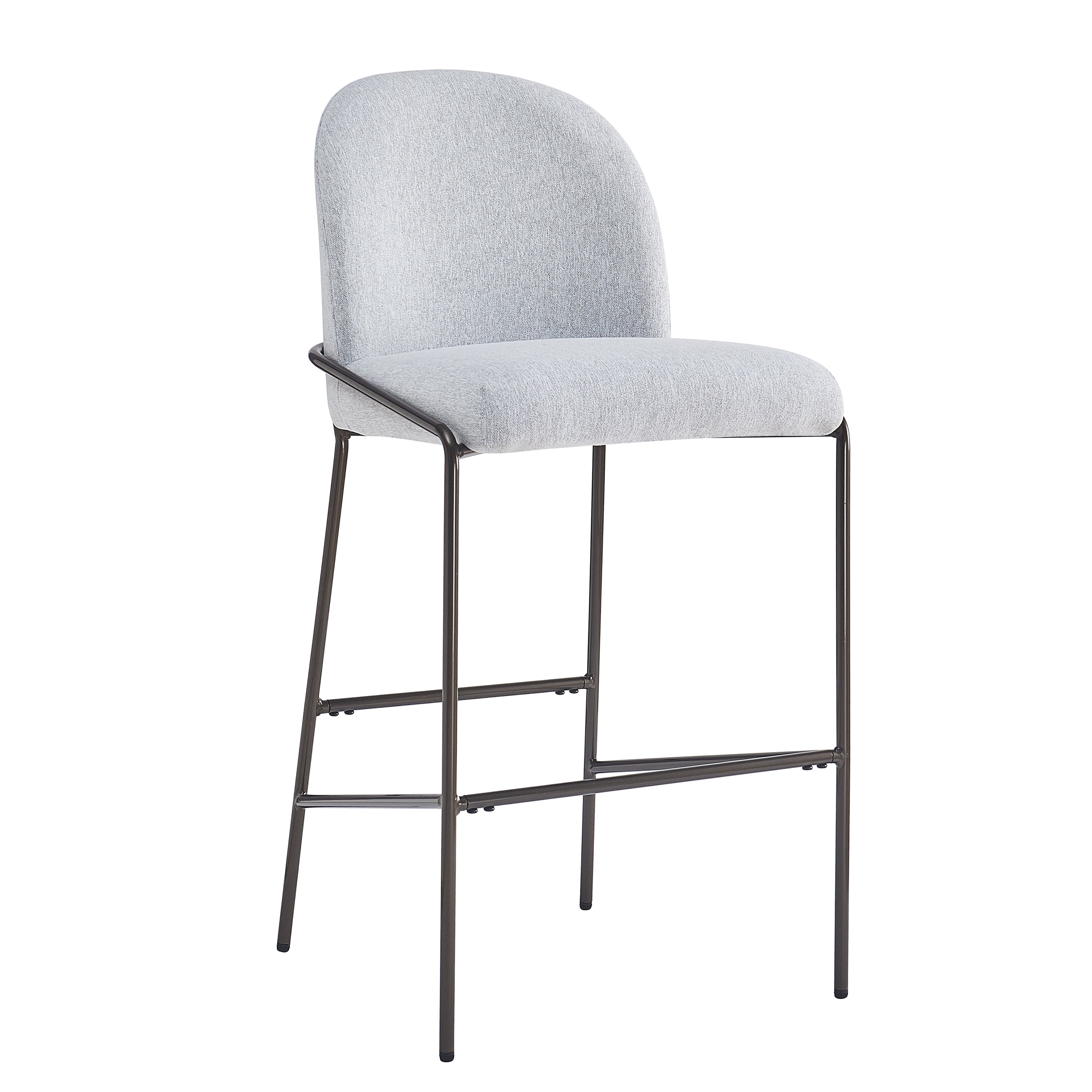 Galen Indoor Metal Upholstered Barstool