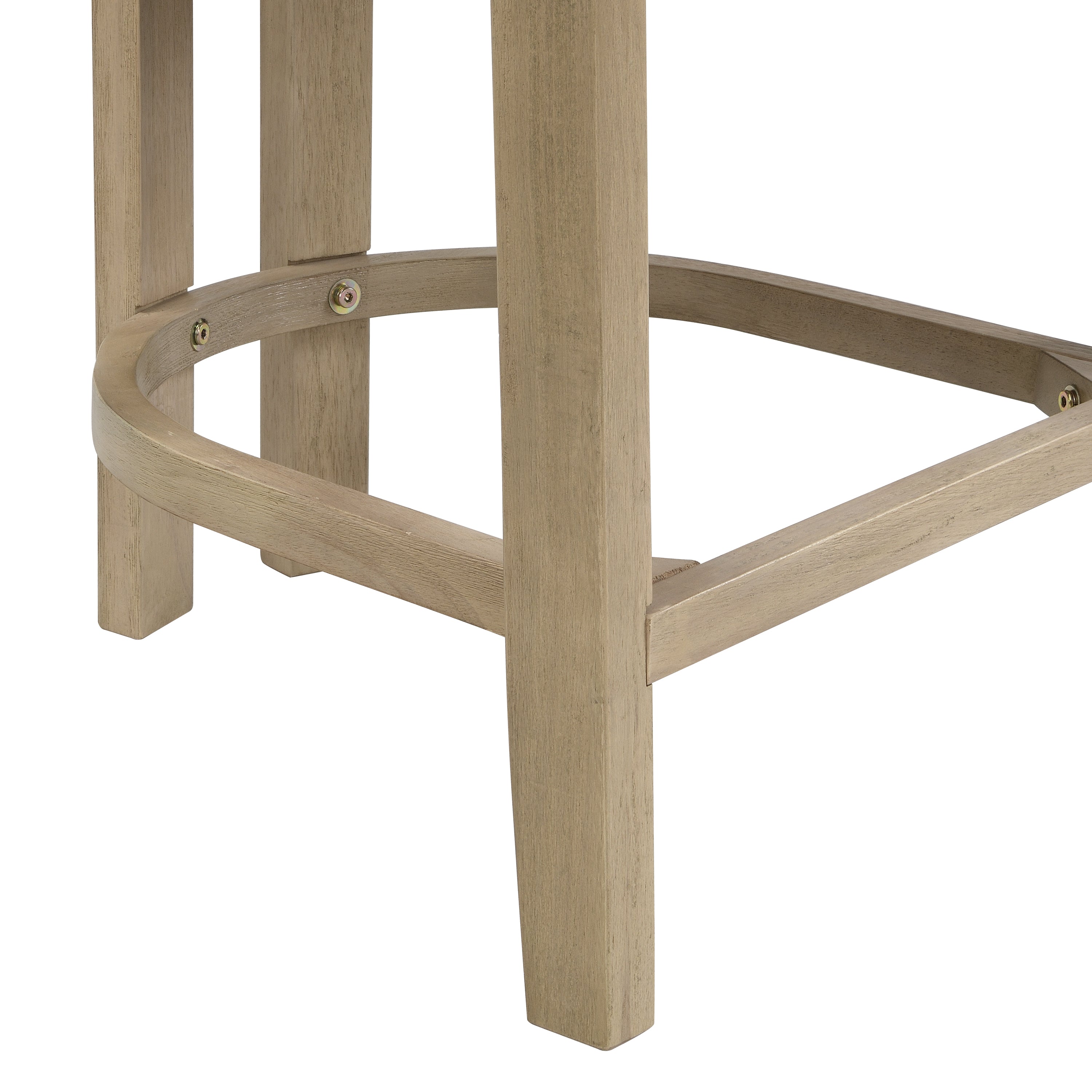 26" Counter Height Bar Stool Set of 2 - Light Ash & Beige