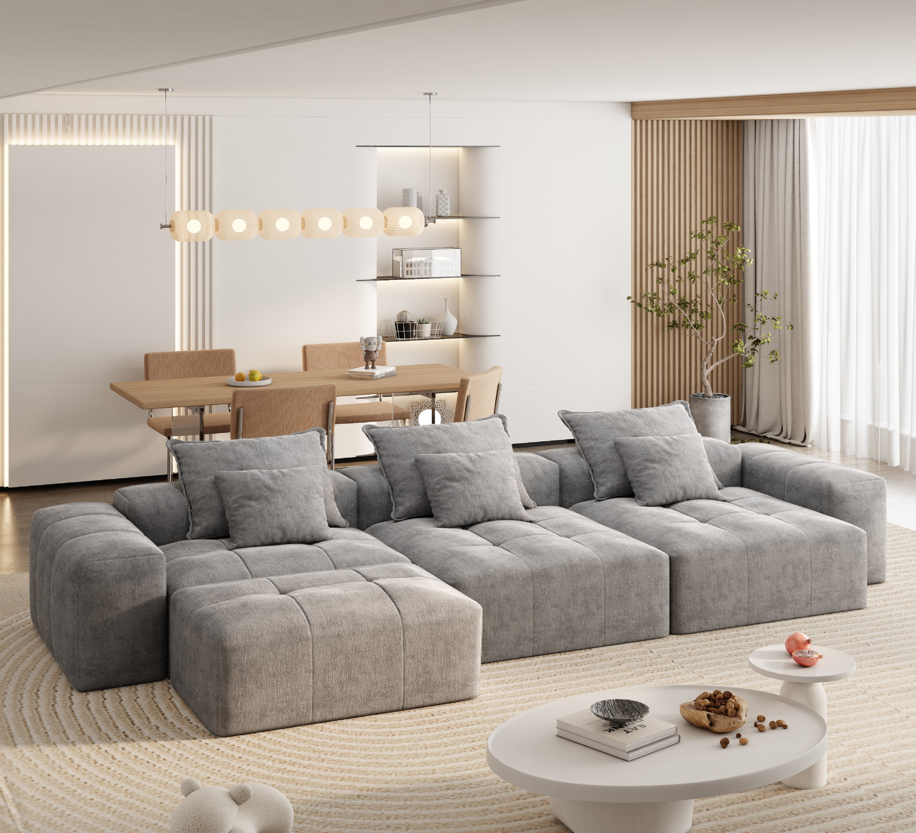 Modern Oversized Modular Sectional Sofa